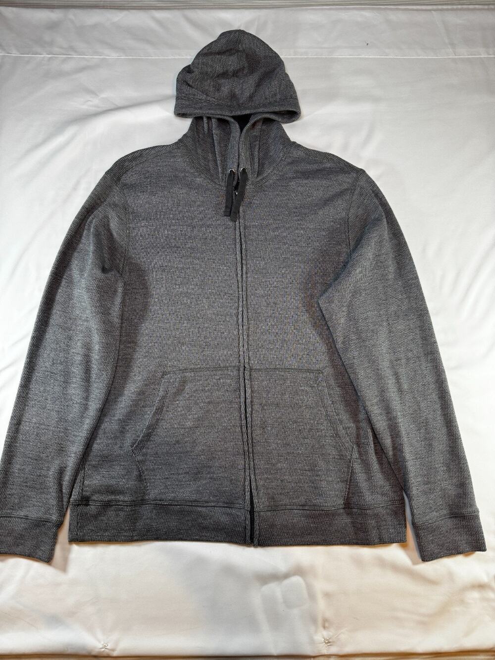 Sonoma Goods For Life Men's XL Gray Full Zip Hoodie Cotton Blend Sweater